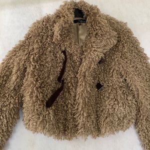 PLASTIC ISLAND (M) Faux Fur Jacket